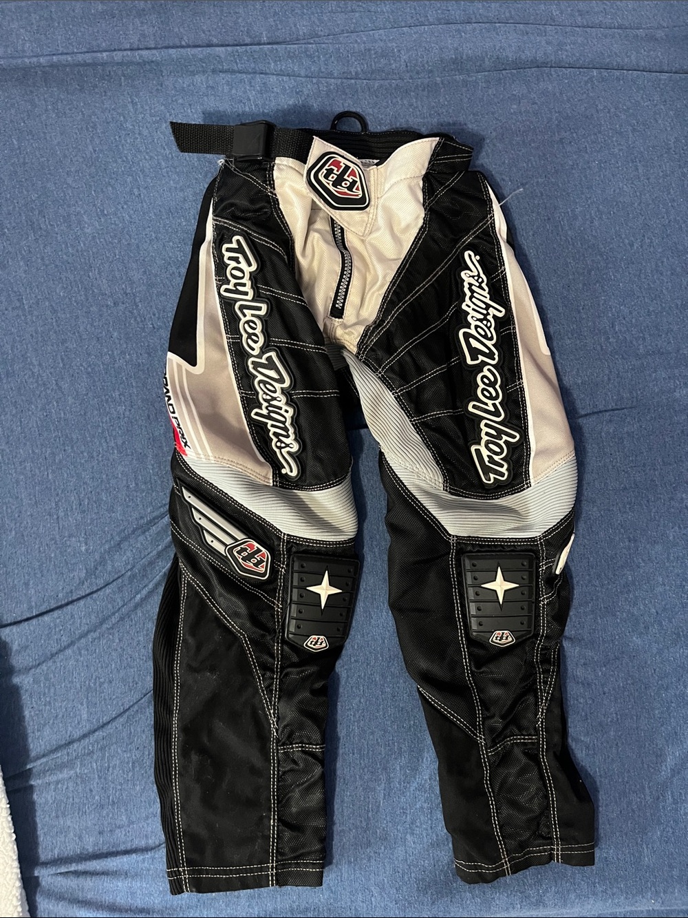 Troy Lee Designs Black and Gray MX Pants Youth 22
